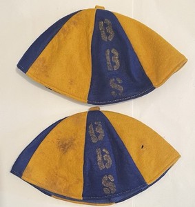 2 VINTAGE BOYD BUCHANAN SCHOOL CHATTANOOGA FELT CAP BEANIE 1959-60’s TENNESSEE