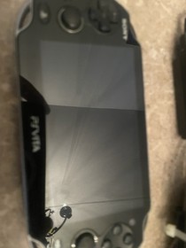 Sony PlayStation Vita PCH-1001 Black Working With Charger And 4GB Memory Card