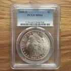 1881-S Morgan Silver Dollar $1 - PCGS MS64