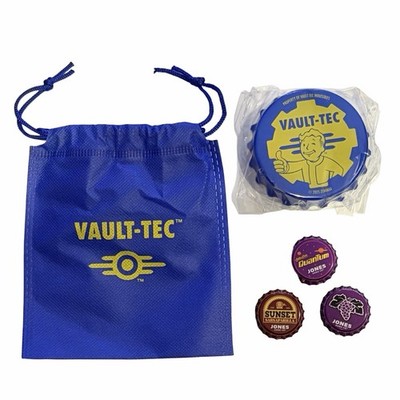 Fallout Jones Soda Vault-Tec Bottle Opener Magnet & Satchel [Costco Exclusive]