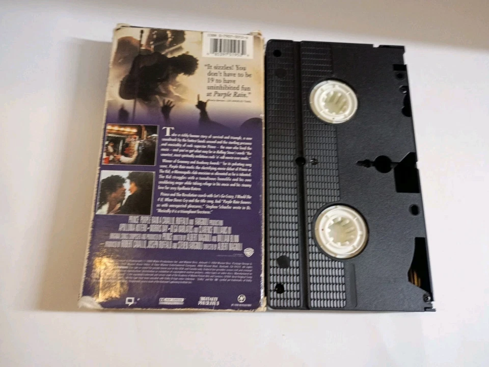 Prince's Purple Rain VHS Music Movie Video VCR Tape Warner Bros Foto 2 de 2