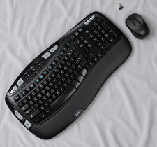 Logitech Custom K350 Comfort Wave Wireless Keyboard M325 Combo Unifying Receiver