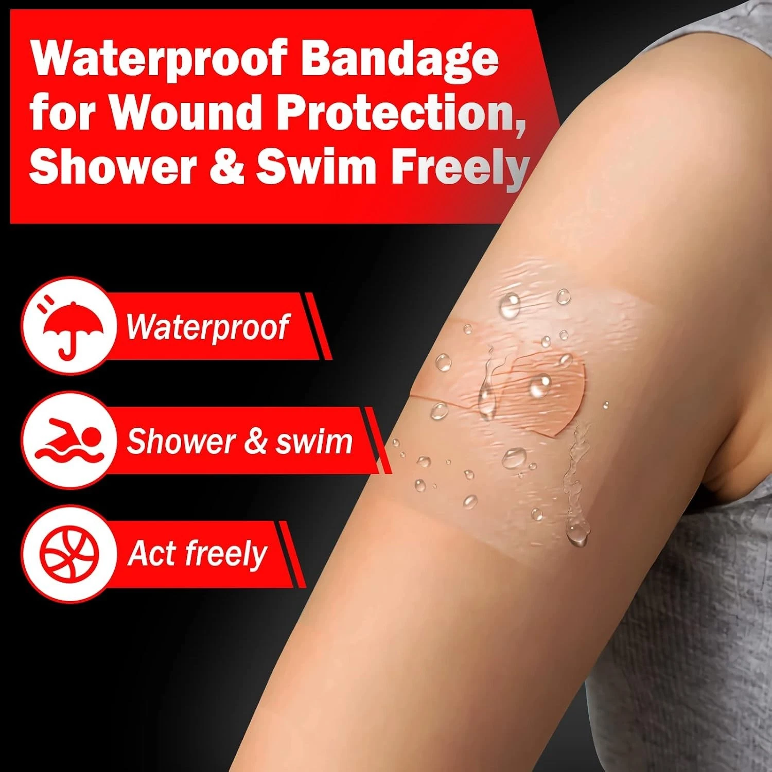 Tattoo Aftercare Bandage, 6"X 8 Yard, Tattoo Waterproof Bandage, Second Skin Tat image 4