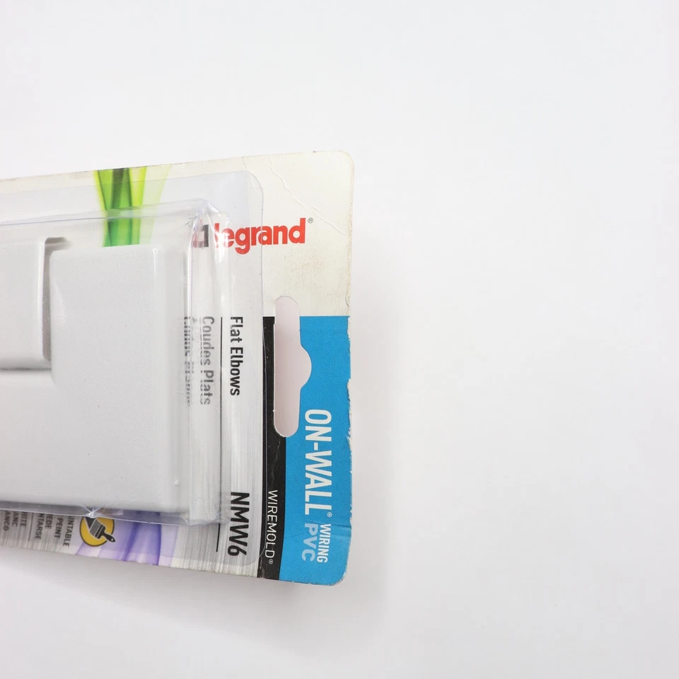 (2-Pk) Codo eléctrico plano de plástico Legrand NMW6 Foto 2 de 4