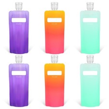 6 Pcs Travel Pouches for Toiletries, 3 oz Travel Size Containers Leak Proof E...