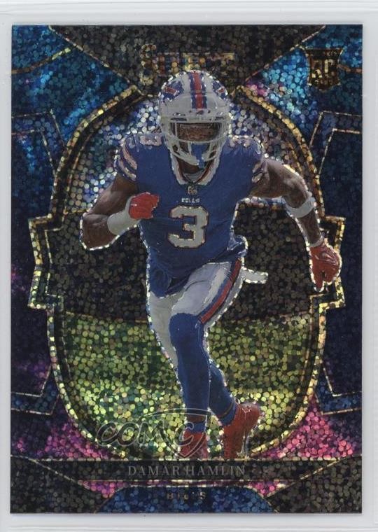 2022 Panini Select Concourse Cosmic Prizm Damar Hamlin #100 13kh