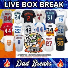 LOS ANGELES DODGERS Gold Rush autographed/signed baseball jersey: Live BoxBreak