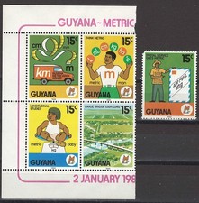 Guyana , Metrisches System, postfr., 1982