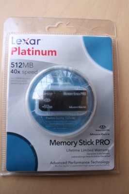 LEXAR MEMORY STICK PRO 512MB SPEICHERKARTE - NEU UND VERSIEGELT