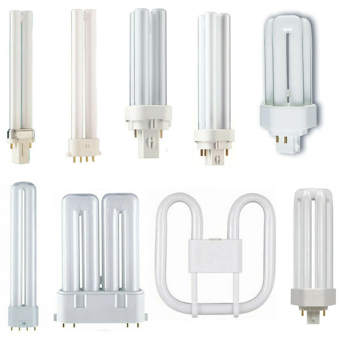 PL S PL C PL T PL L PL F 2D CFL Lamps 2 or 4 Pin Biax D
