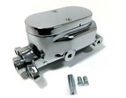 GM Brake Master Cylinder 1" Bore 3/8" Ports Dual Corvette Chrome Flat Top