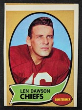 1970 Topps Football #1 Len Dawson Kansas City Chiefs