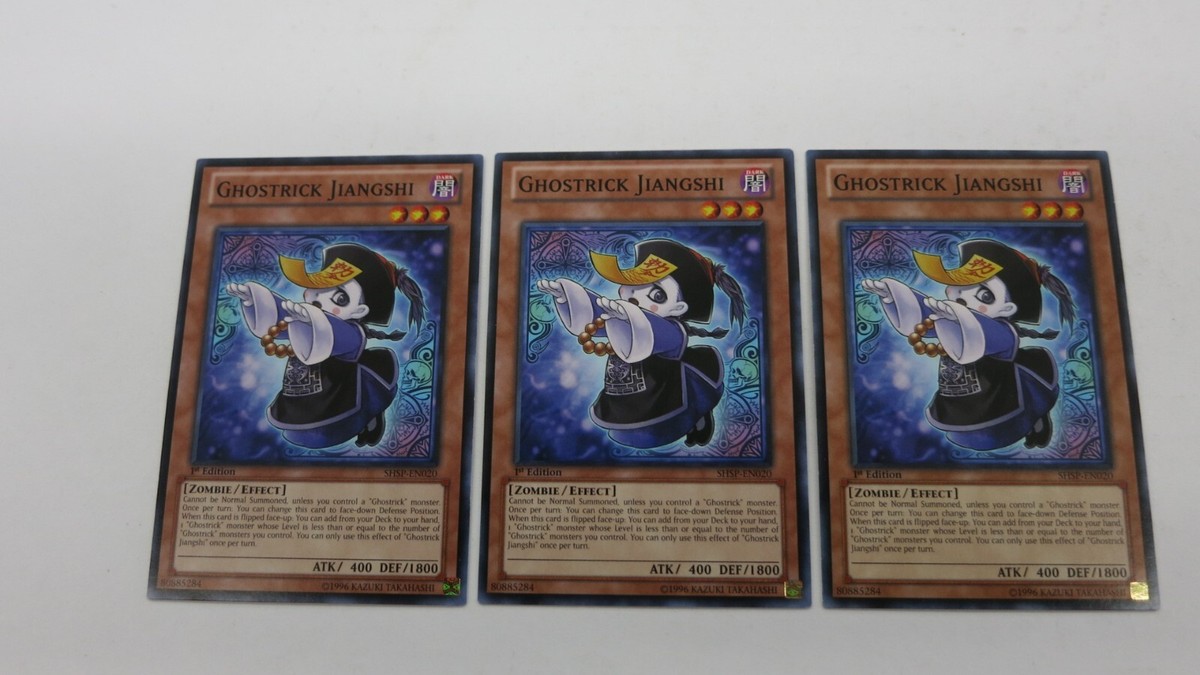 Yu-Gi-Oh! Ghostrick Jiangshi Card - SHSP-EN020 Common 1st Edition From Shadow Specters Set - View #3