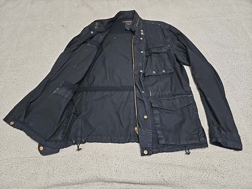 Raw Correctline By G-Star Cl Etosha City Noir Black Utility Overshirt Size Large - Picture 13 of 15