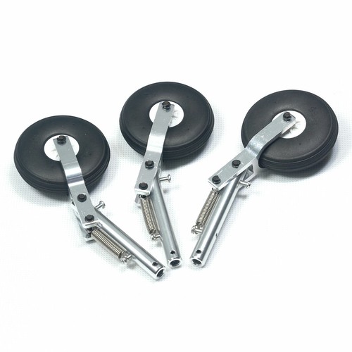 130mm Alum Offset Oleo Struts Landing Gear 5mm Recording with PU Tire Ø55*15mm - Picture 6 of 12