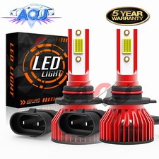 2X white 9012 HIR2 LED Headlight Hi/Lo Beam For Chrysler 200 300 2011-2015