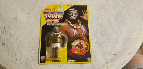 Vintage WWF Hasbro KAMALA Wrestling Figure AMAZING...