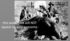 1874 General George Custer PHOTO,Bear Hunt with His Scout Bloody Knife SD