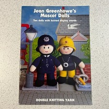 Jean Greenhowe's Mascot Dolls Ten Dolls with Knitted Display Stands Pattern Book