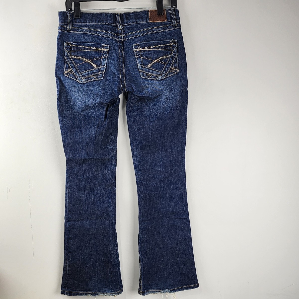 BKE Womens Sabrina Bootcut Stretch Jeans Size Low Rise Dark Wash