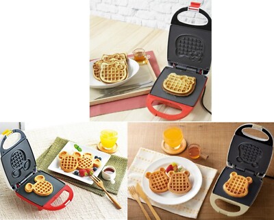 Waffle Maker Mickey Mouse Winnie-the-Pooh Hallo Kitty Disney Sanrio Skater Japan