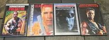 Arnold Schwarzenegger- dvd lot of 4– predator, commando,last action hero