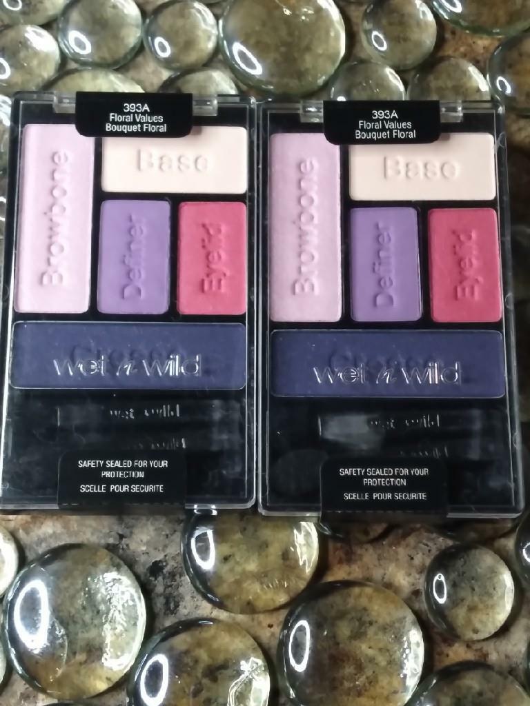 x2 WET N WILD Coloricon 393A FLORAL VALUES Eyeshadow Palette Factory