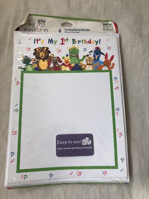 Baby Einstein Party Express from Hallmark 8 1st Birthday Invitations New