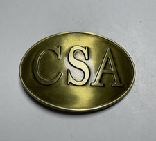 CSA Confederate States of America Civil War Belt Buckle