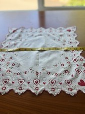 Vintage Valentine s Hankie Floral Hearts EC