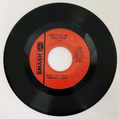 Jerry Lee Lewis Don't Let Me Cross Over Live Two Different Worlds Vtg 60s Record