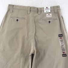 NWT vintage RALPH LAUREN PLEATED CHINO TAN PANTS MEN'S Actual Size 36x31
