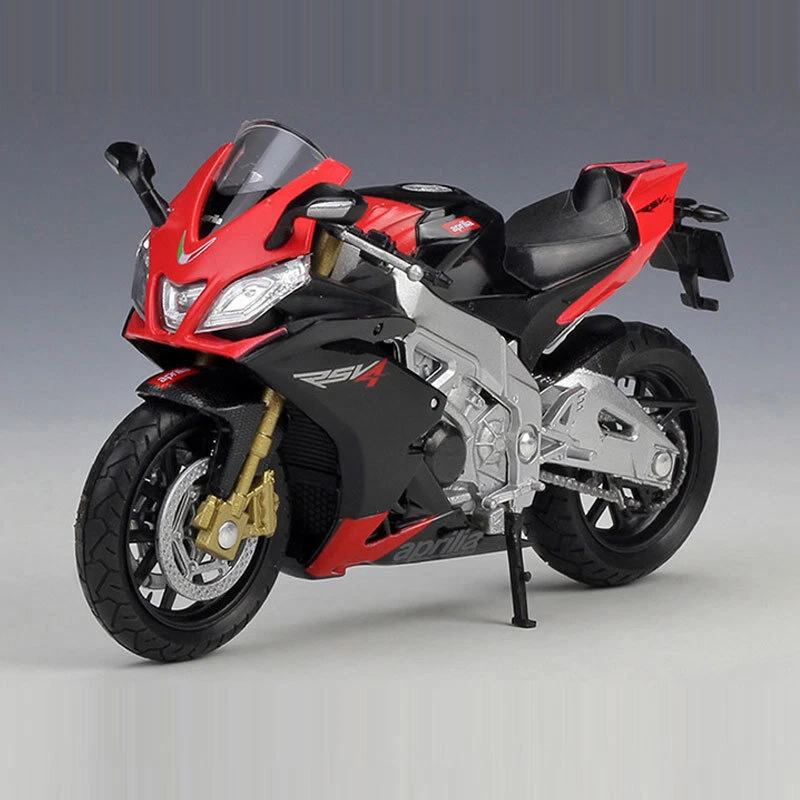 1:18 Aprilia RSV 4 Factory Motorcycle Model Diecast Toy Vehicle for Kids Boys - Image 3 of 4