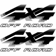 1992 - 1996 4x4 Off Road Decals for Ford F-Series F250 Truck / Bronco BLACK