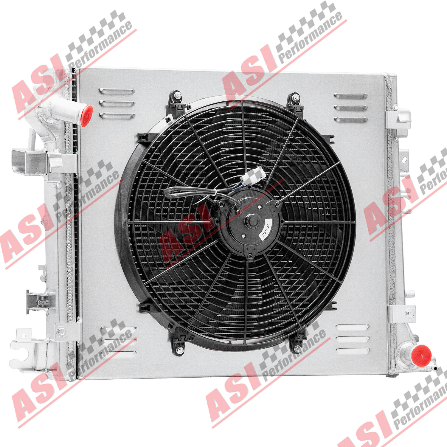 ASI 3 Row Aluminum Radiator Shroud Fan For Jeep Wrangler 2.0L 3.0L 3.6L 18-2023 thumbnail 3