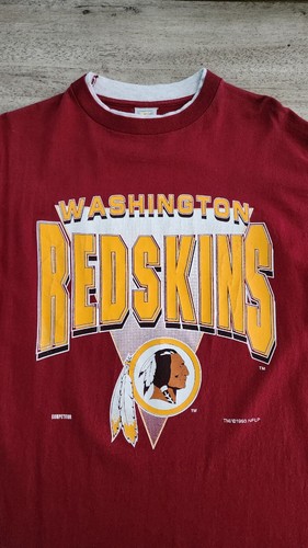 Vintage 90s Washington Redskins Single Stitch T-Shirt L NFL Competitor Commander - Picture 2 of 8