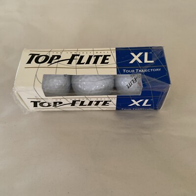 Top Flite XL Extra Long High Trajectory Golf Balls -1 Pack (3) Balls Total