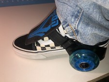 Y-volution Neon Street Rollers Light Up Wheels Adjustable strap in Skates Blue