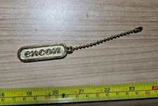 Vintage Encon Advertising Metal Ceiling Fan Pull