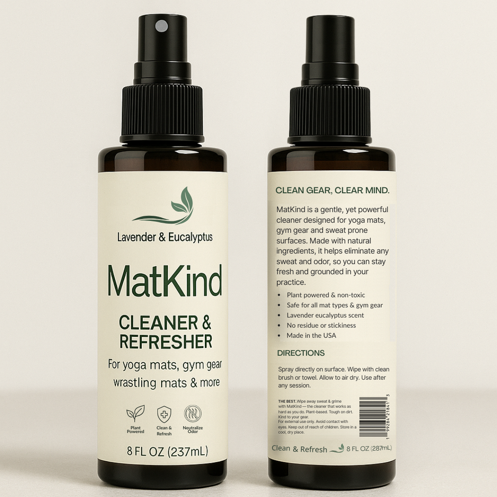 Natural Yoga Mat Spray with Eucalyptus & Lavender – No Residue