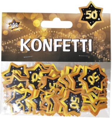 Dekoration für  50. Geburtstag  37 Sorten, Konfetti Ballons Girlanden Servietten