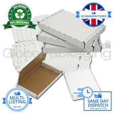 ECO-FRIENDLY WHITE ROYAL MAIL LARGE LETTER PIP POSTAL BOXES C4 C5 C6 MAX SIZE