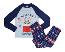 Star Wars Mandalorian Full Length Pants  Top Men's 2-Piece Pajama Set NWT