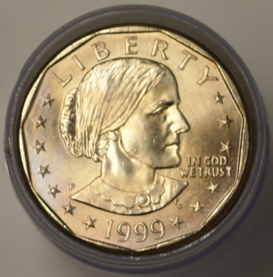 1999 P $1 Susan B Anthony Dollar BU Roll 25 Coins | eBay