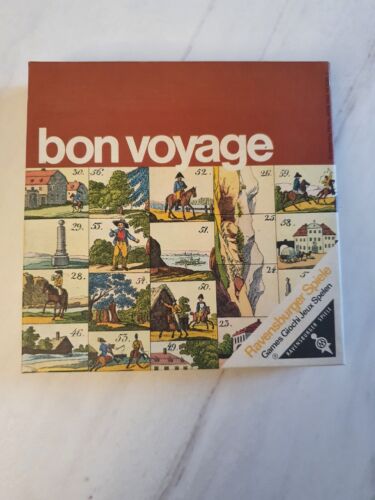 Bon Voyage Brettspie Ravensburger Spiele Traveller Serie 1973 Vintage Neuwertig - Bild 1 von 2