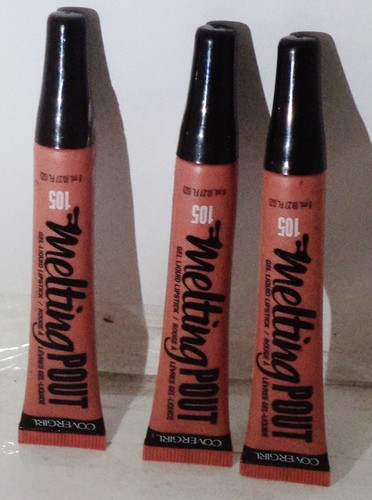 3 Cover Girl Melting Pout Gel Liquid Lipstick GEL-FUL #105 Sealed - Picture 2 of 2