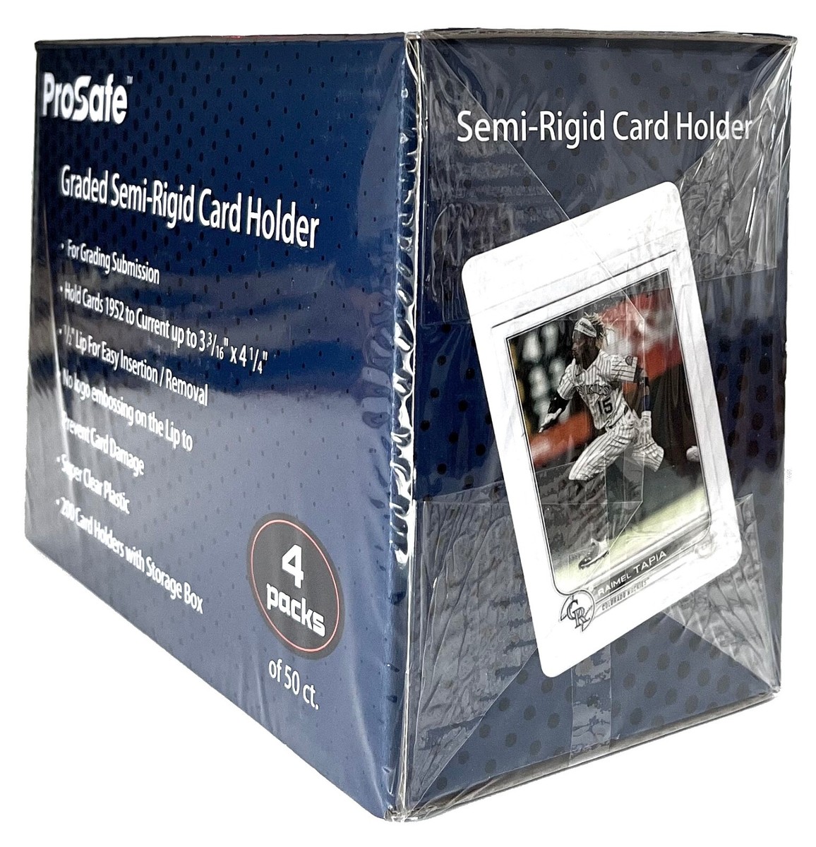 Card Saver 1 - Semi Rigid Card Holder - 50 Pack - Walmart