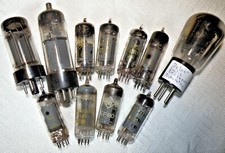 Konvolut  10Radior&ouml;hren verschiedene Typen EF80 ECH81 EZ80 ua. 1 Gratis f&uuml;r Deku