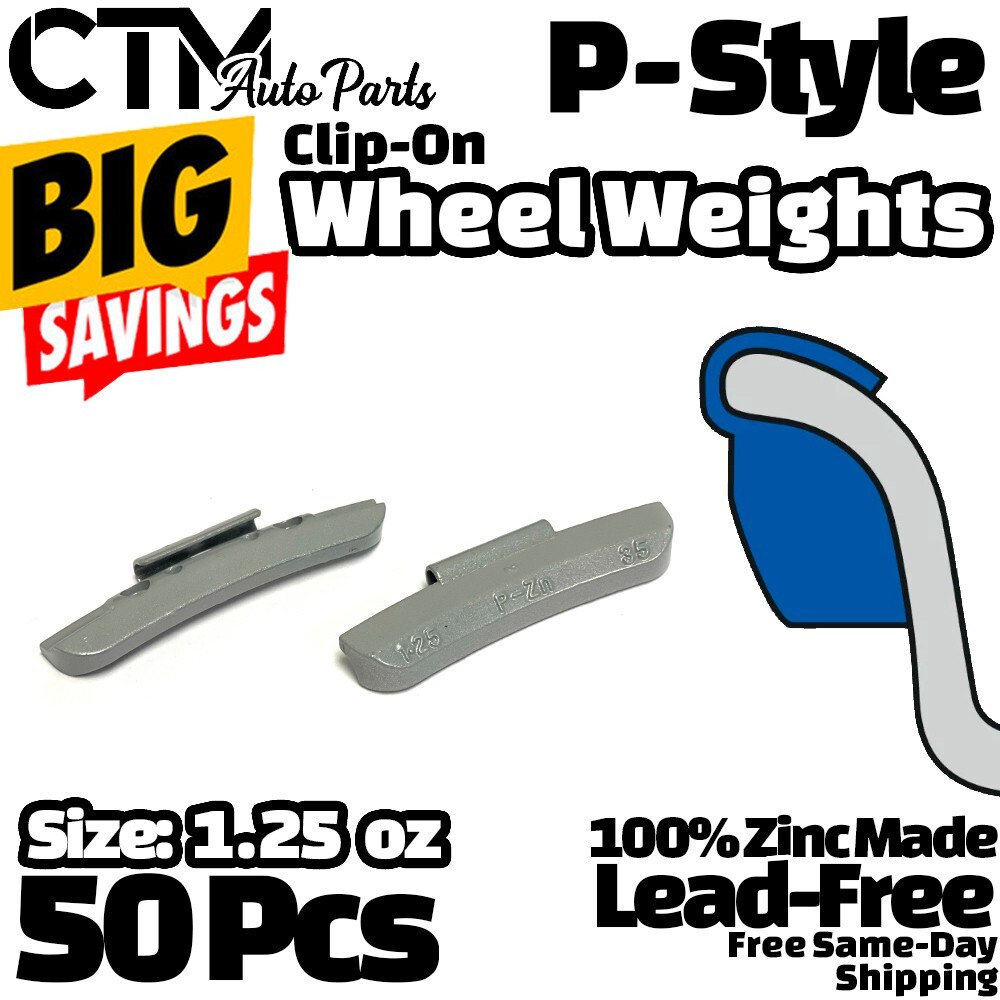 USA Made Tire Weights 25-Pack .25 Oz MC Style Clip-On Wheel Weights – USA Made By Perfect Equipment 1/4 Oz Wheel Balance - Foto 7