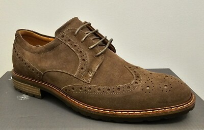 ECCO MEN'S VITRUS I WING TIP TIE SHOES Dark Clay EU42